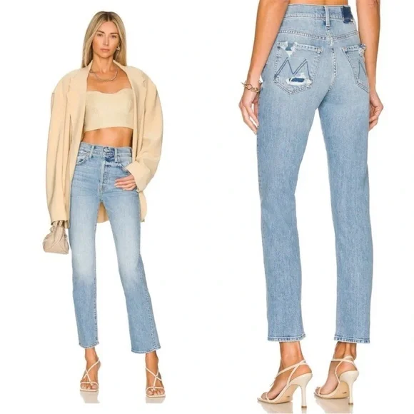 Mother Jeans High Waisted Hiker Hover Free & Wild - Picture 1 of 11